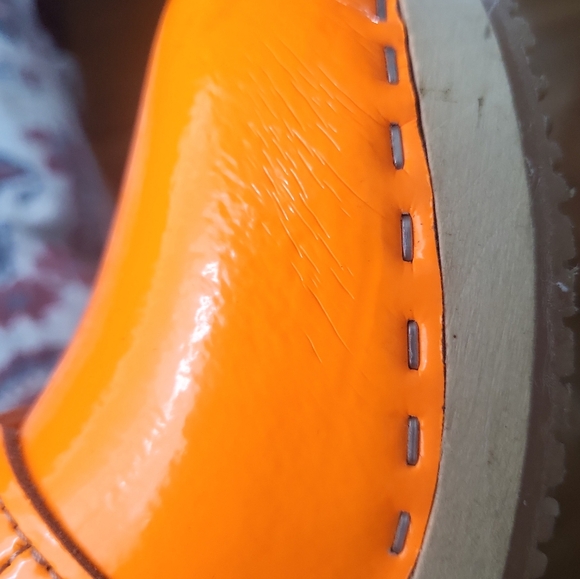 Verka Swedish Neon Orange Women's Clogs Sz 39 US 8-8.5 - Picture 12 of 16